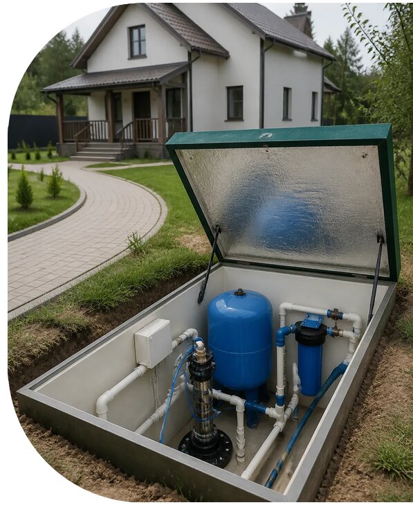 Автономное водоснабжение дома в Архангельске от 154215 р. | АПаруса-Рхн
